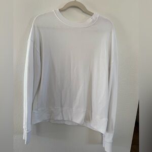 perfectwhitetee Classic White Crewneck Sweatshirt